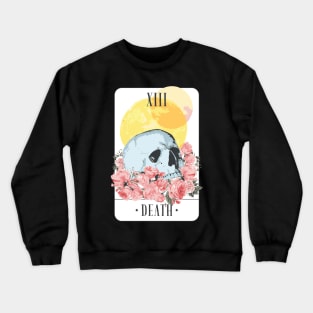 Tarot Moon Skull Death Crewneck Sweatshirt